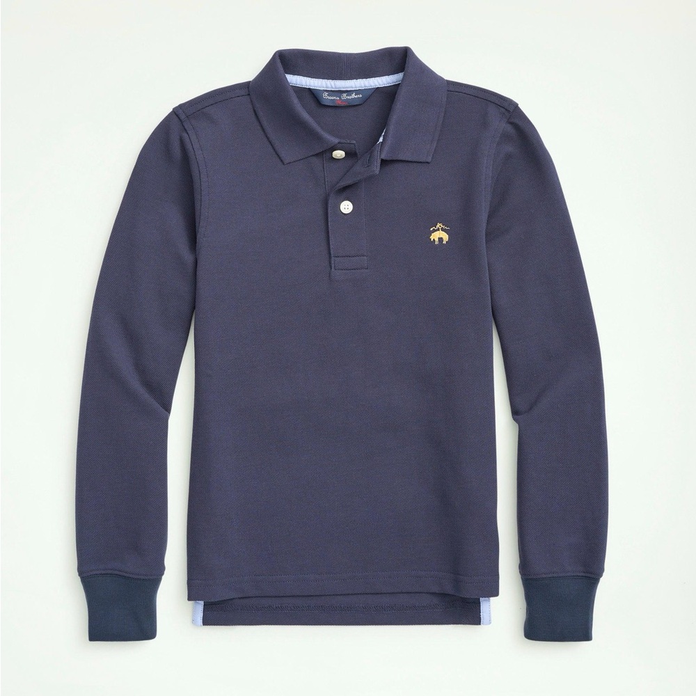 Brooks Brothers Long Sleeve Polo Shirt Navy XS